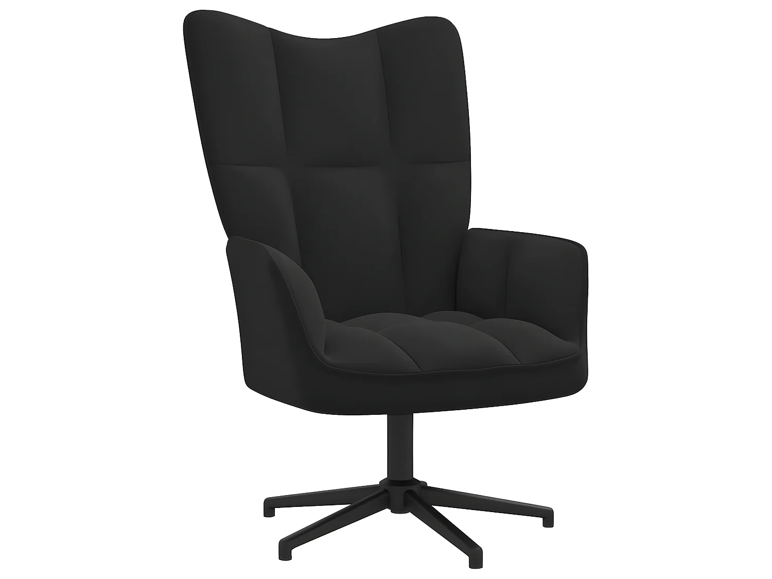 Chaise de relaxation Noir Velours