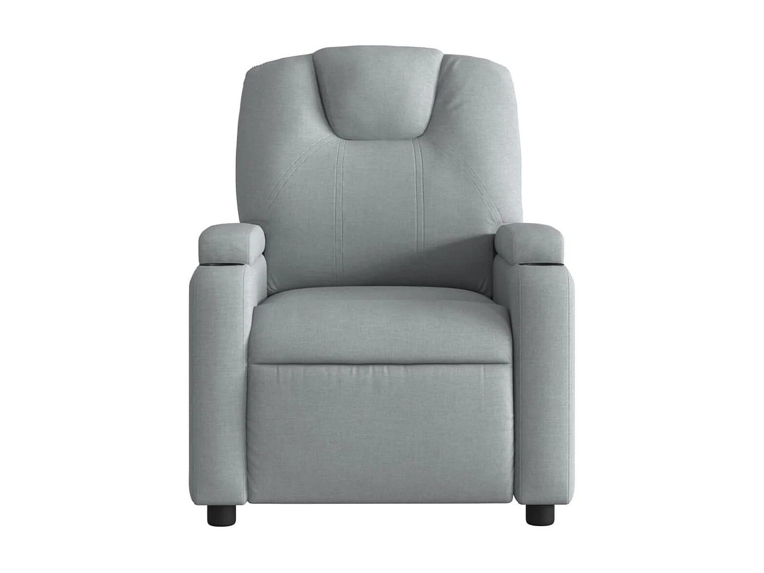 Fauteuil de massage inclinable Gris clair Tissu