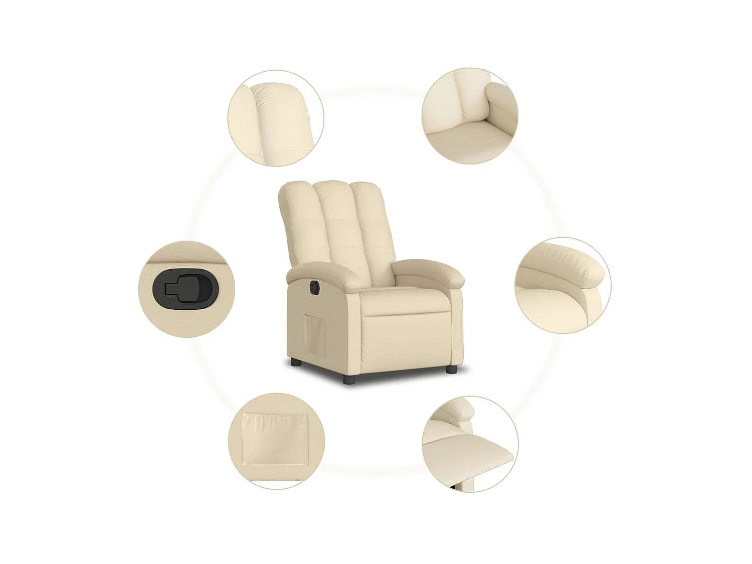 Tecido Creme Reclinável