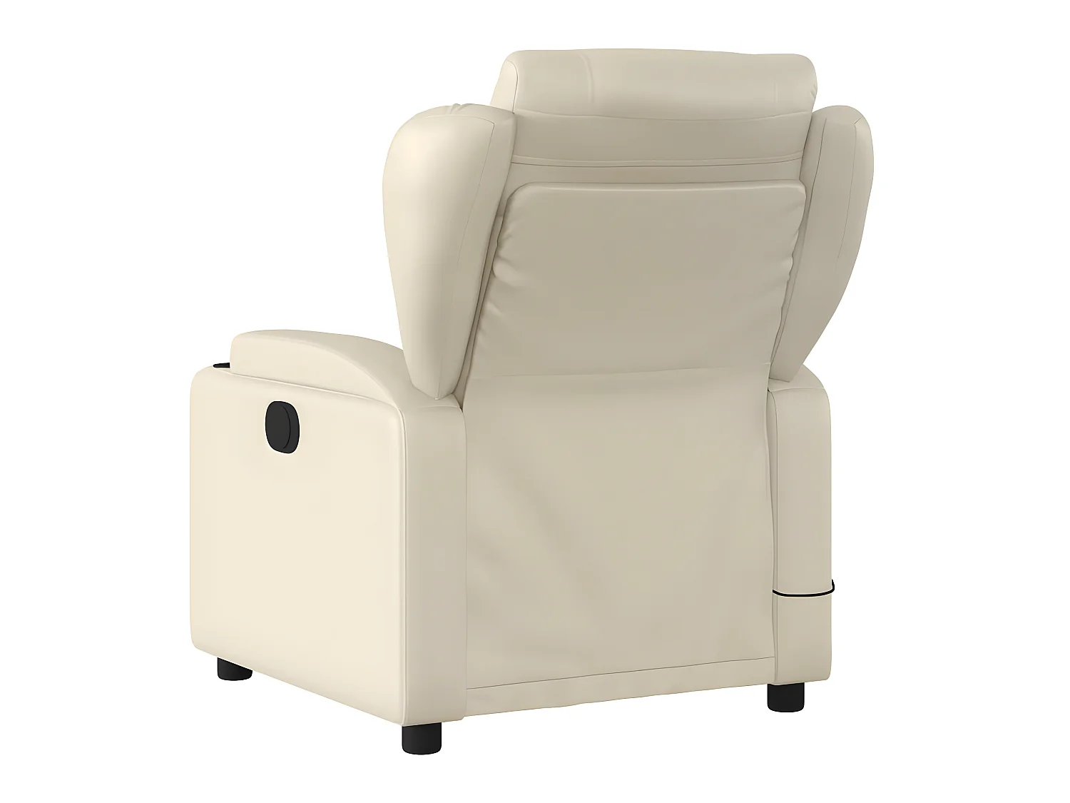 Fauteuil inclinable de massage Crème Similicuir