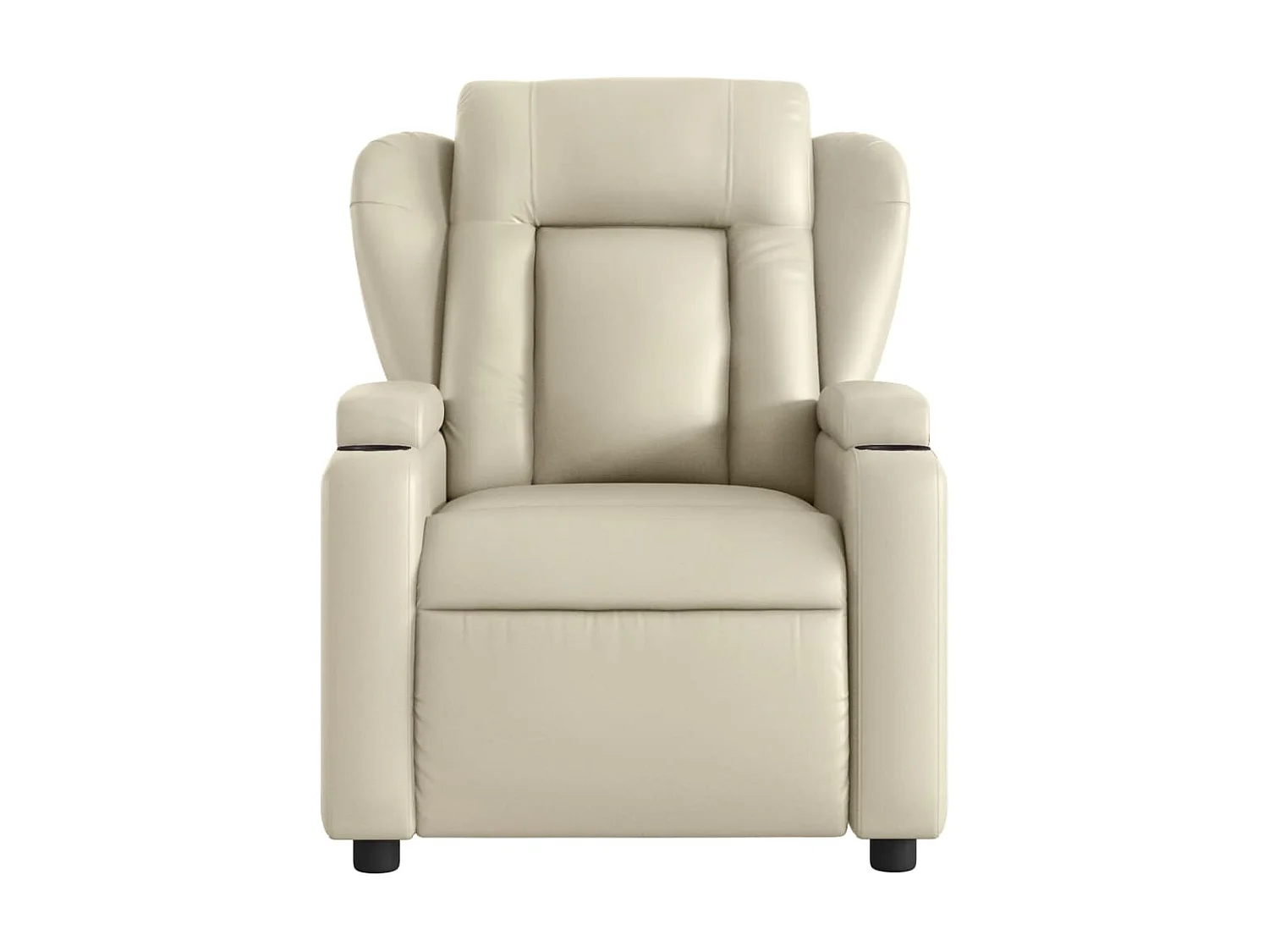 Fauteuil inclinable de massage Crème Similicuir