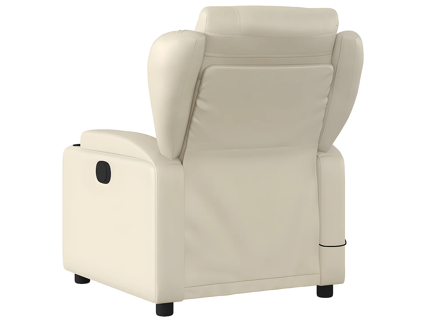 Fauteuil inclinable de massage Crème Similicuir