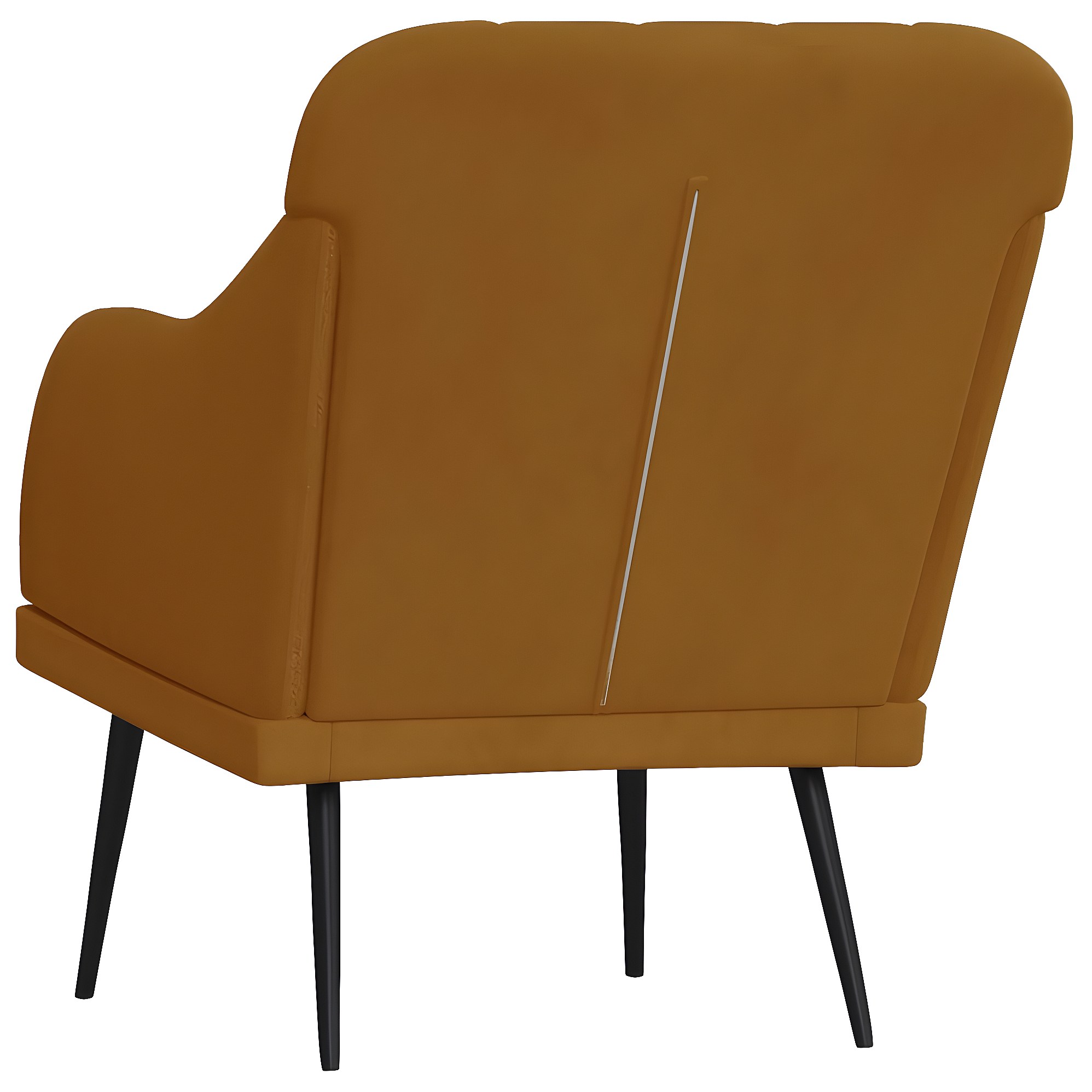 Fauteuil Fixe - Fauteuil De Salon Marron 60 Cm Velours