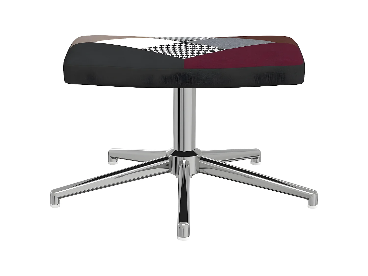 Relaxsessel mit Fußstütze Patchworkstoff