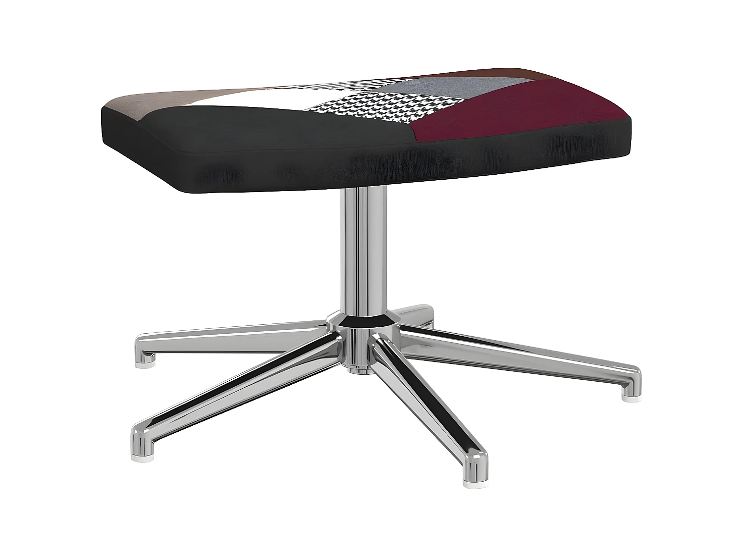 Relaxsessel mit Fußstütze Patchworkstoff