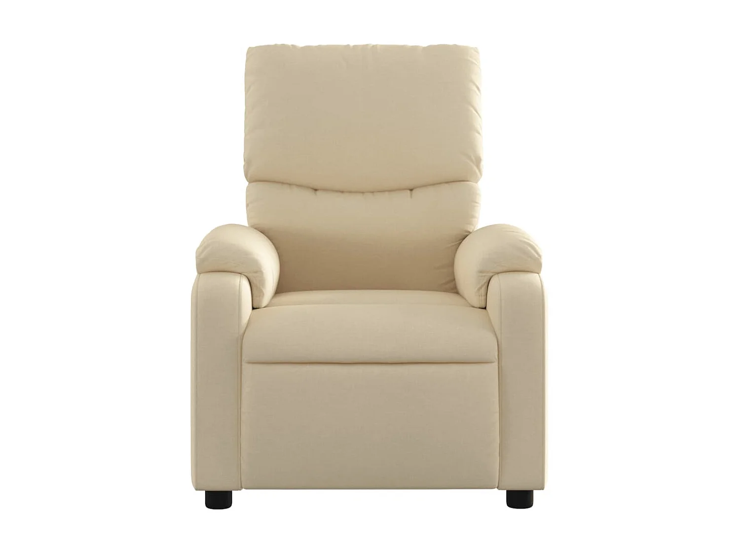 Tela crema sillón reclinable