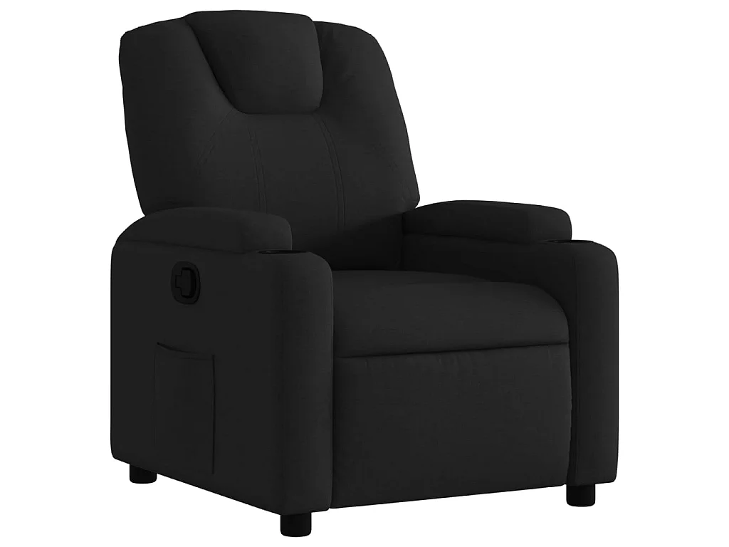 Fauteuil inclinable Noir Tissu