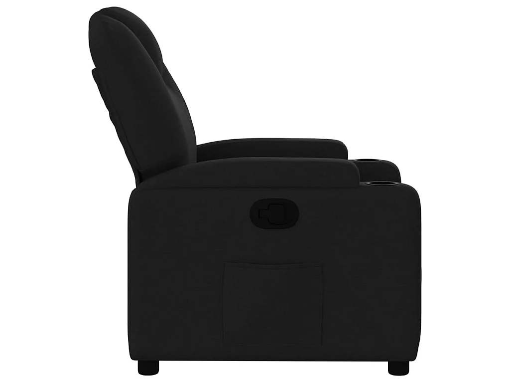 Fauteuil inclinable Noir Tissu