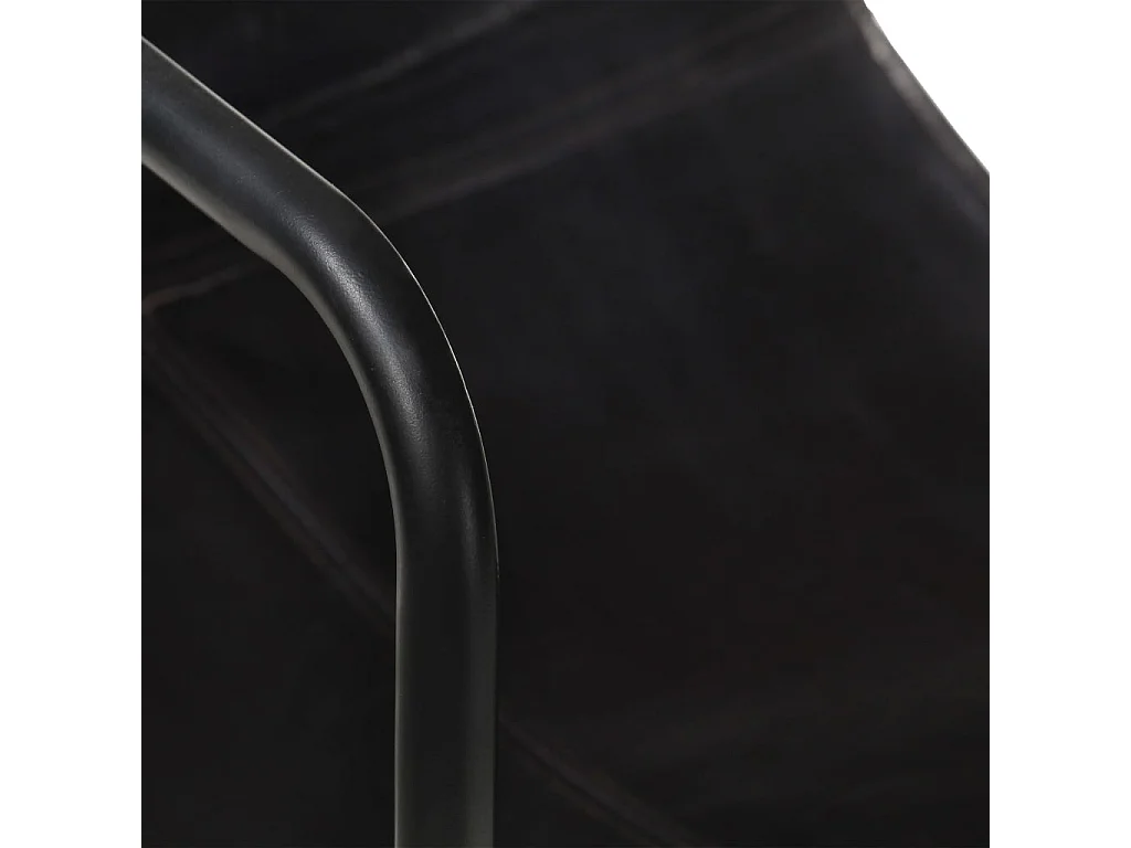 Relaxfauteuil Zwart Echt leer