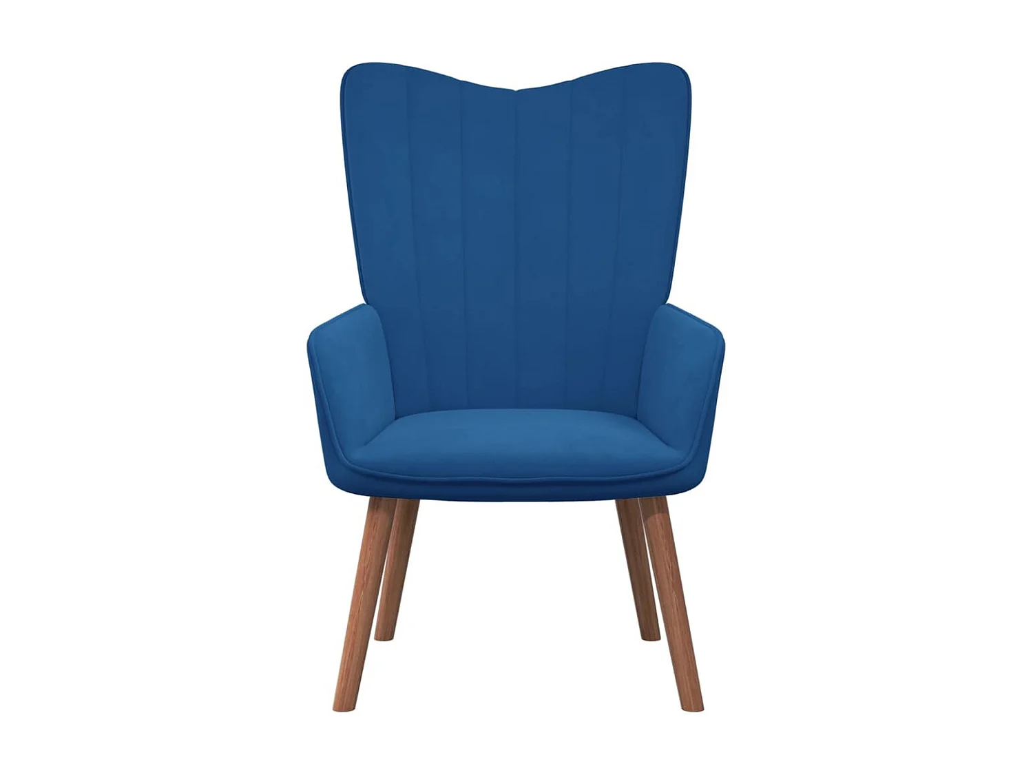 Poltrona relax in velluto blu