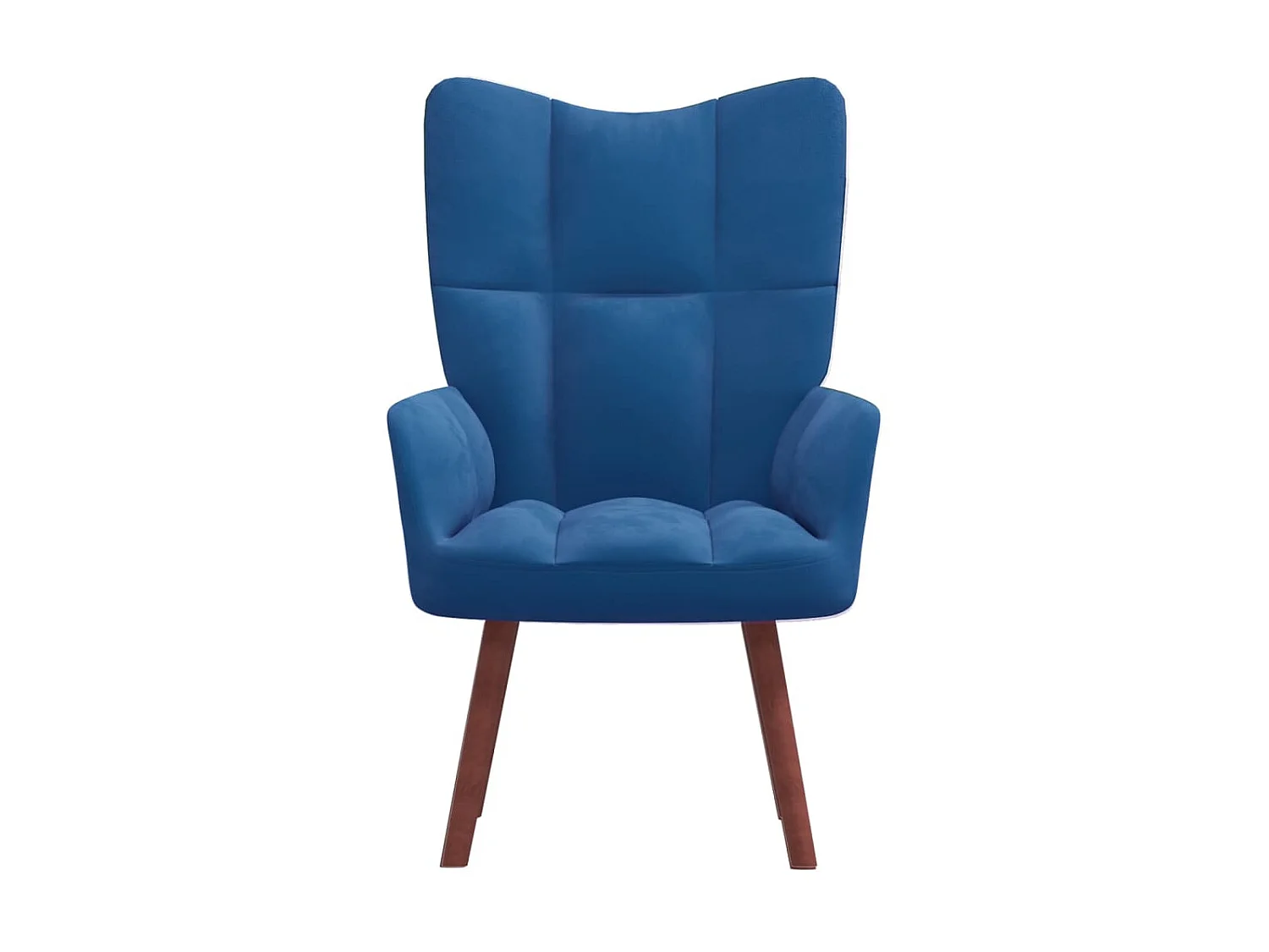 Sillón de relajación de terciopelo azul