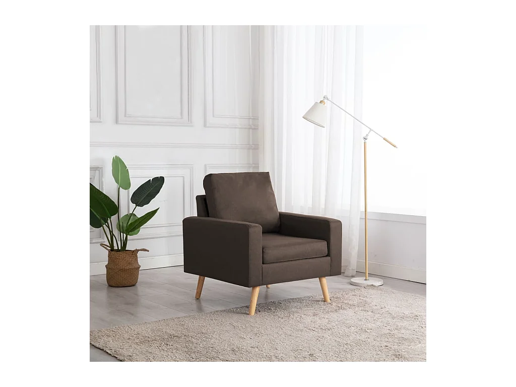 Fauteuil Marron Tissu