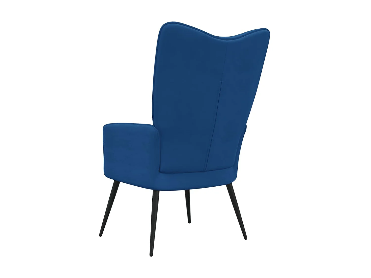 Chaise de relaxation Bleu Velours