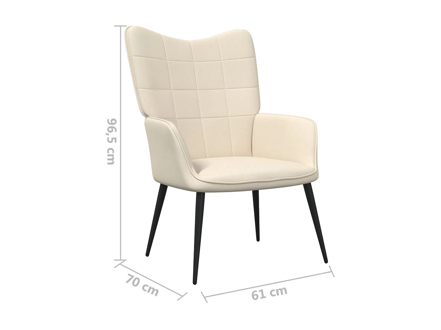 Poltrona relax Tessuto Crema