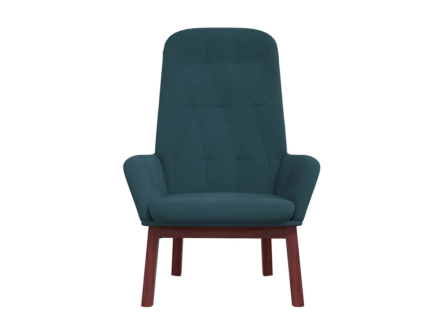 Sillón de relajación de terciopelo azul