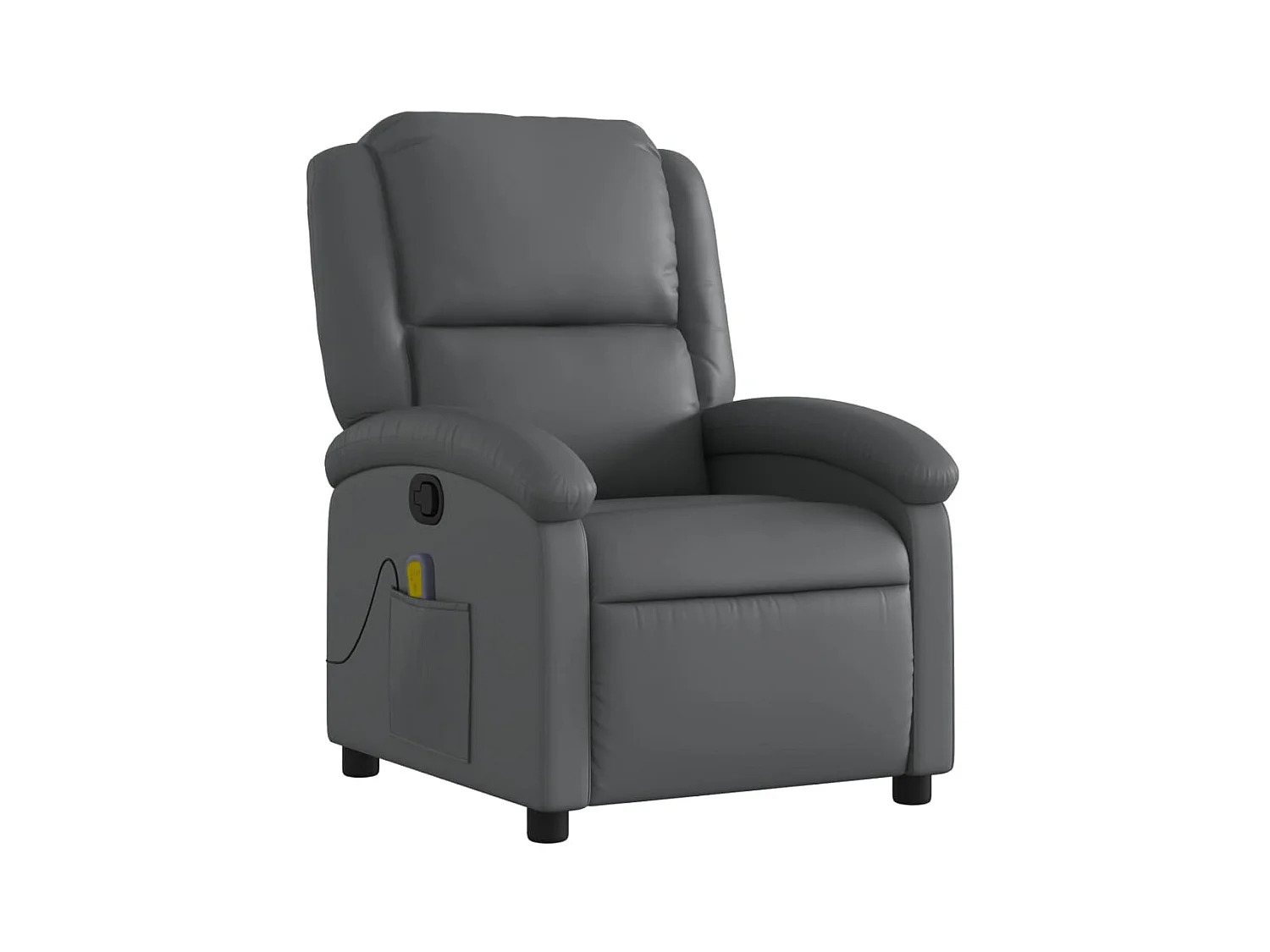 Fauteuil de massage inclinable Gris Similicuir