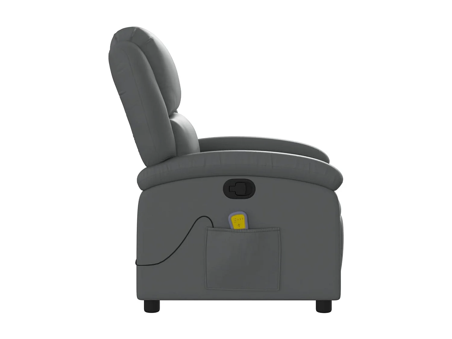 Fauteuil de massage inclinable Gris Similicuir
