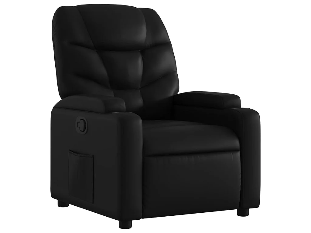 Fauteuil inclinable Noir Similicuir