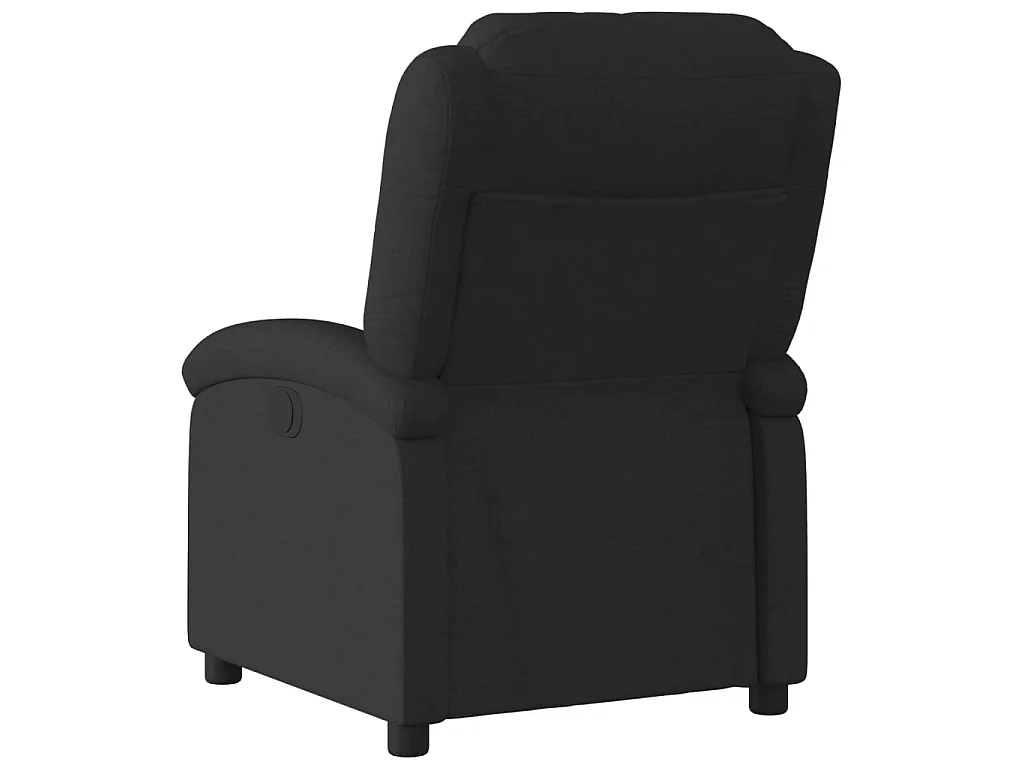 Silla reclinable de tela negra