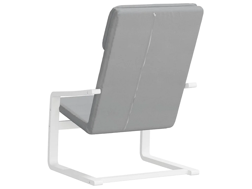 Cadeira de relaxamento Tecido cinza claro