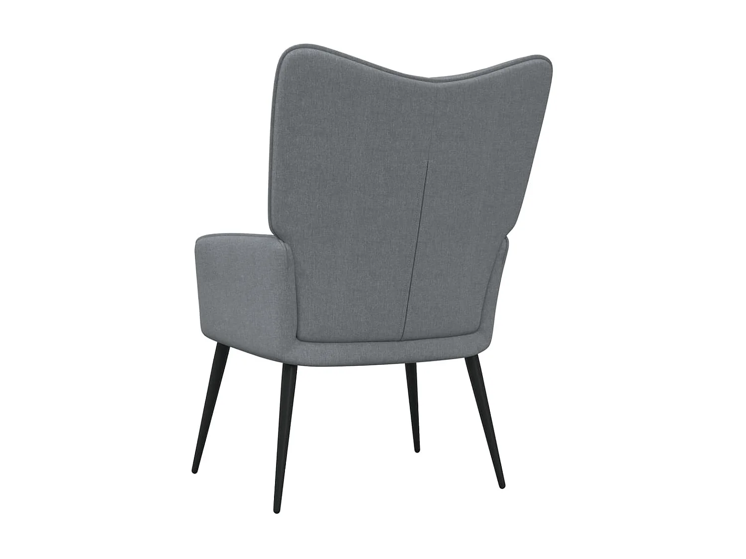 Chaise de relaxation avec tabouret Gris clair Tissu