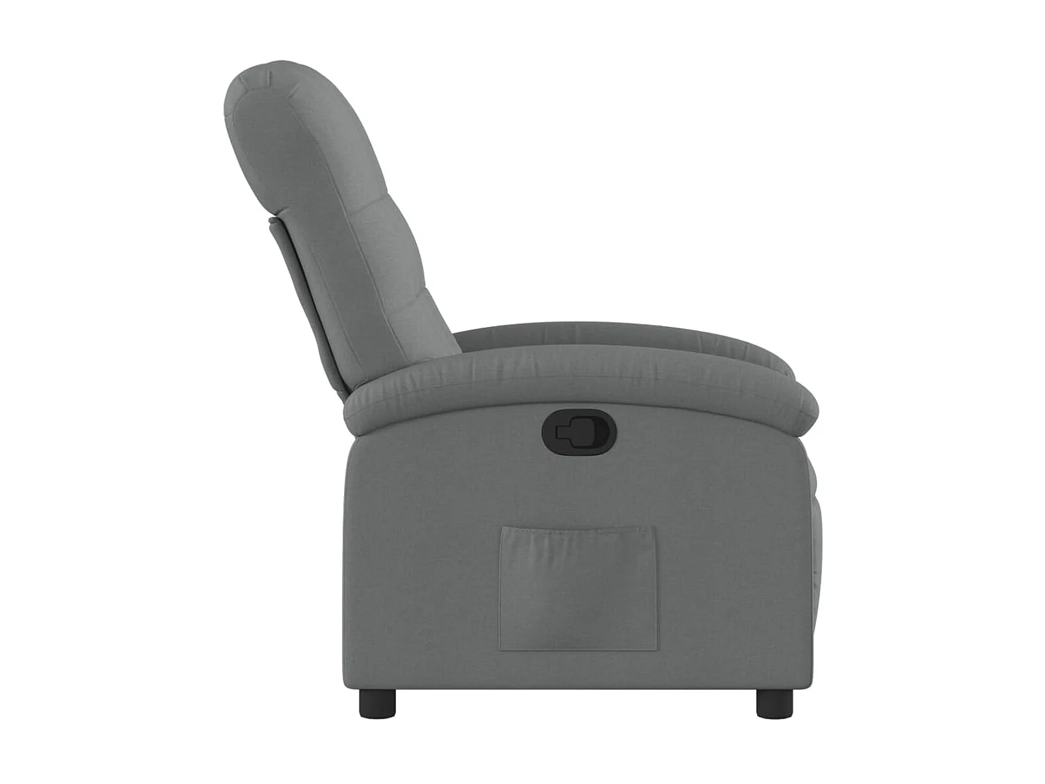 Fauteuil inclinable Gris foncé Tissu
