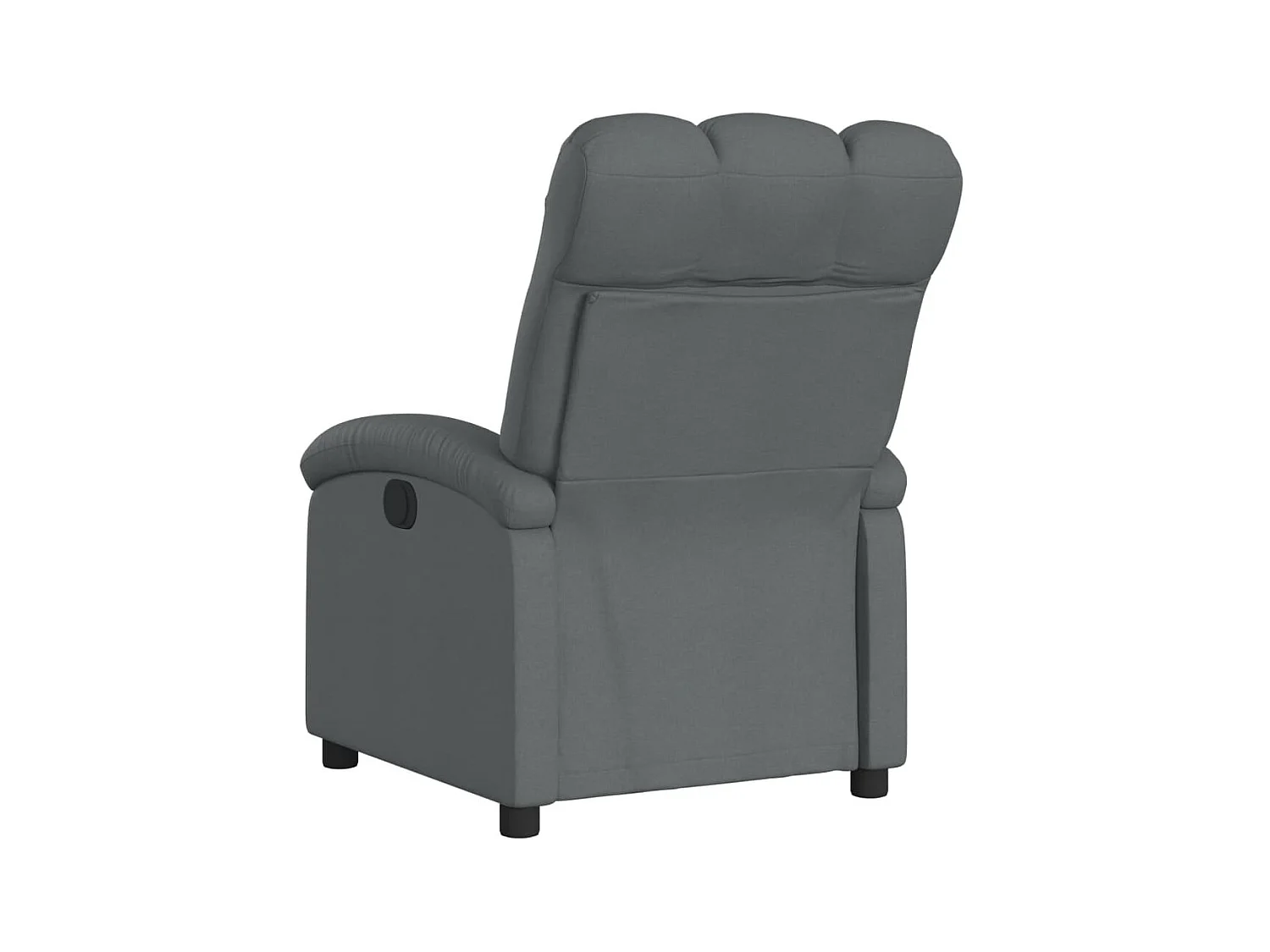 Poltrona reclinabile in tessuto grigio scuro