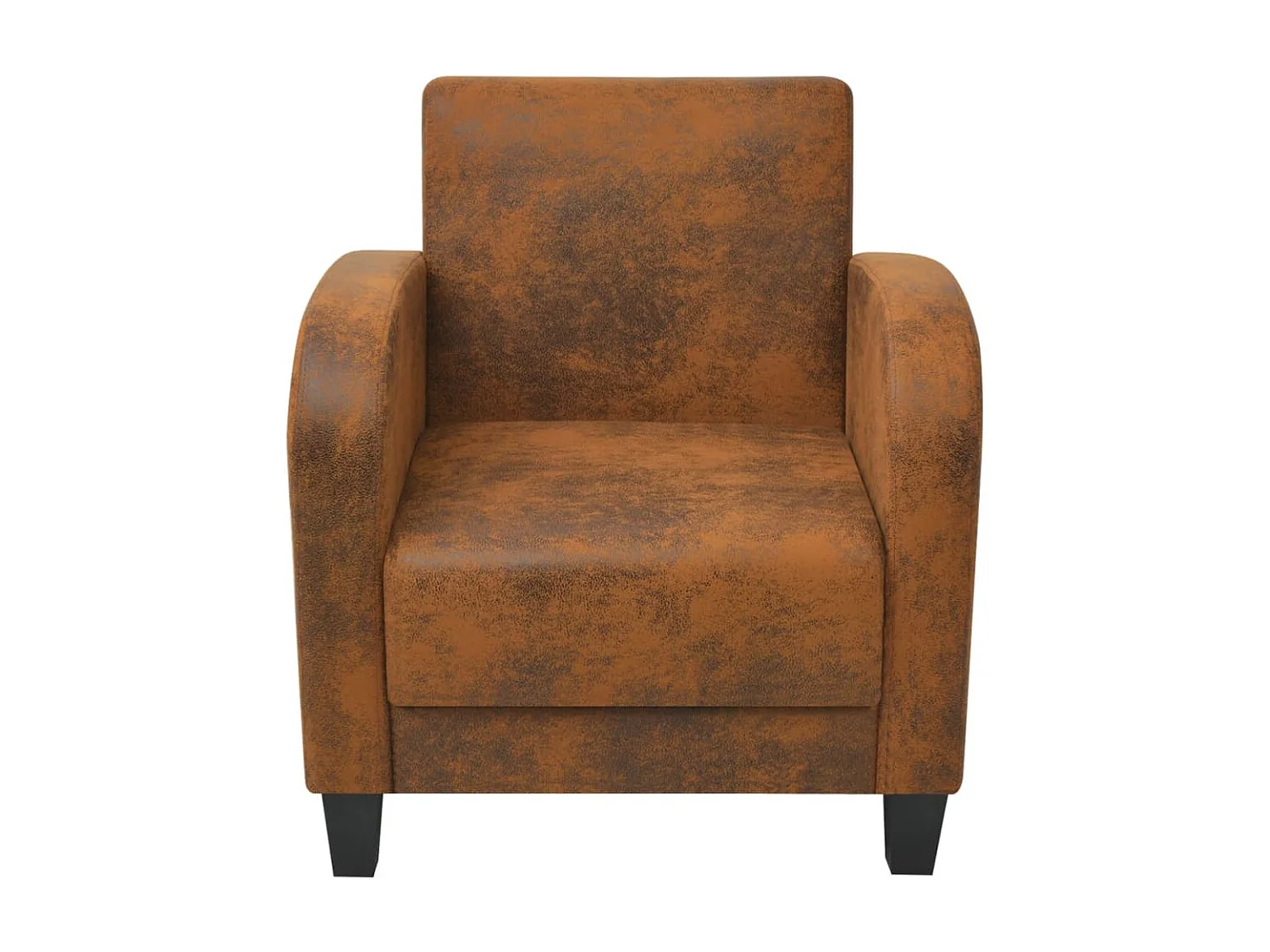 Fauteuil Marron Similicuir daim