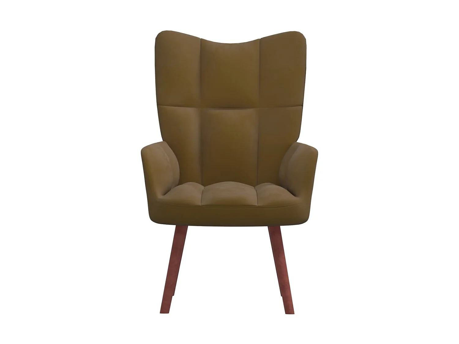 Chaise de relaxation Marron Velours