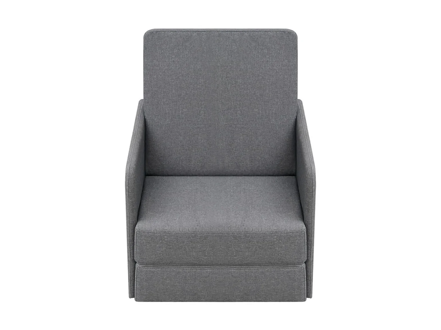 Converteerbare fauteuil Lichtgrijze stof