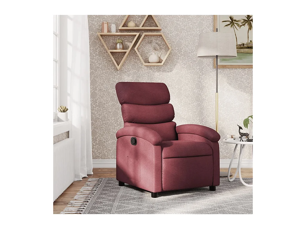 Fauteuil inclinable Rouge bordeaux Tissu
