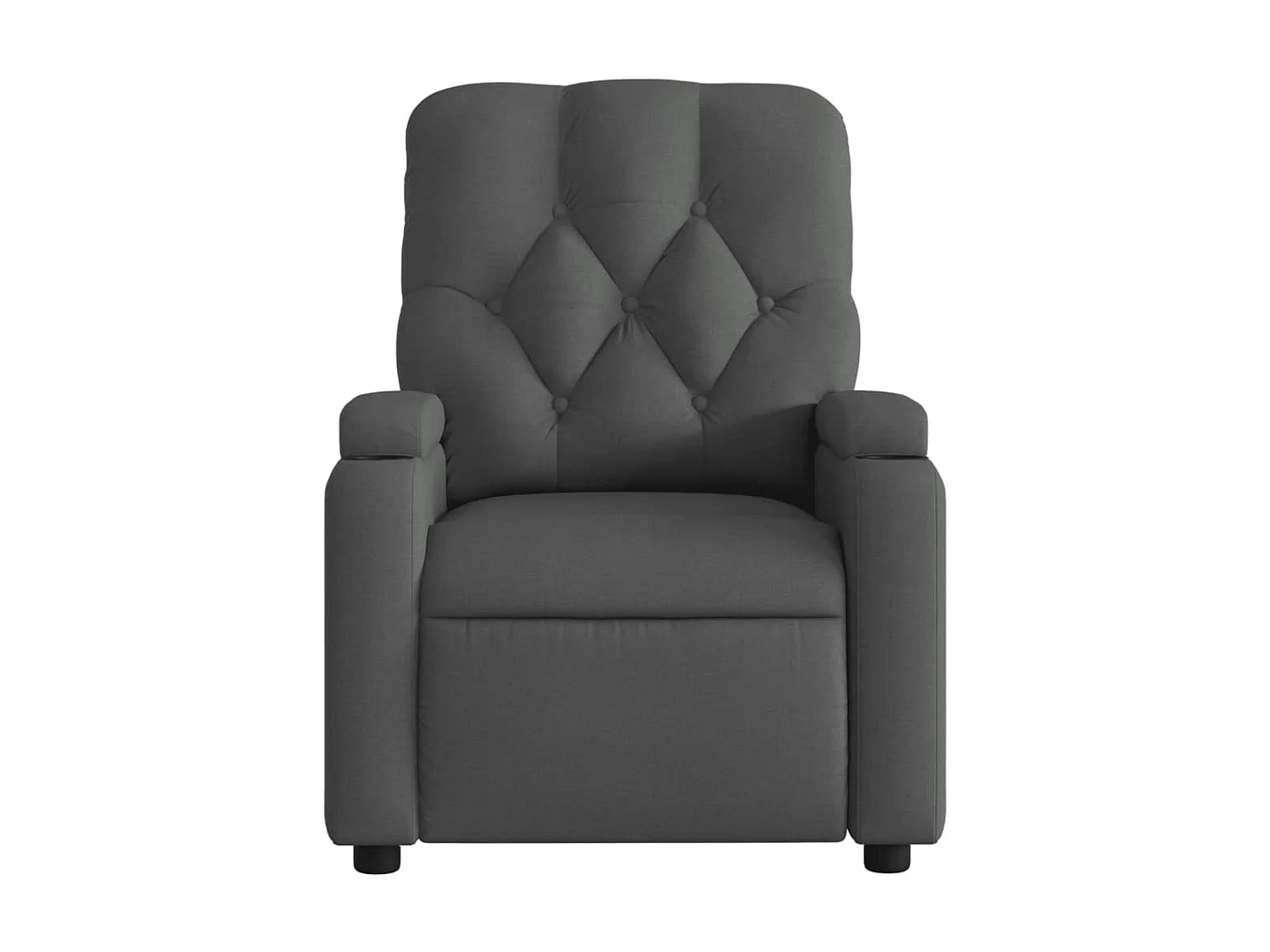 Fauteuil inclinable Gris foncé Tissu