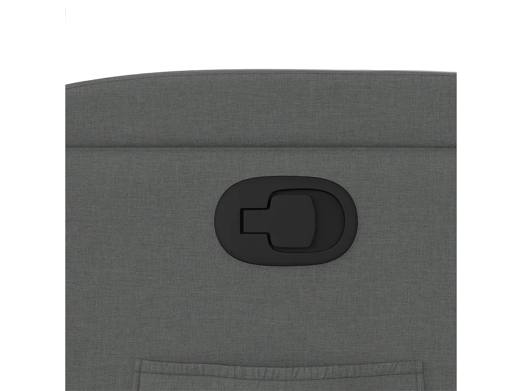 Fauteuil inclinable Gris foncé Tissu