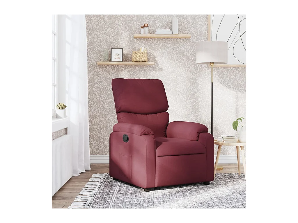 Fauteuil inclinable Rouge bordeaux Tissu
