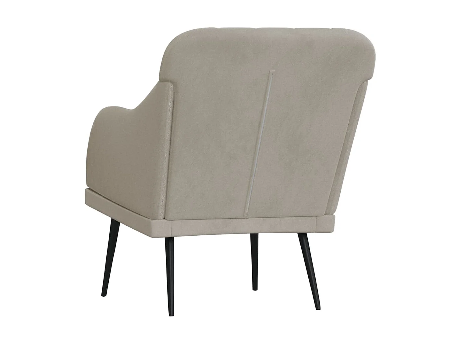 Fauteuil Gris clair 63x76x80 cm Velours