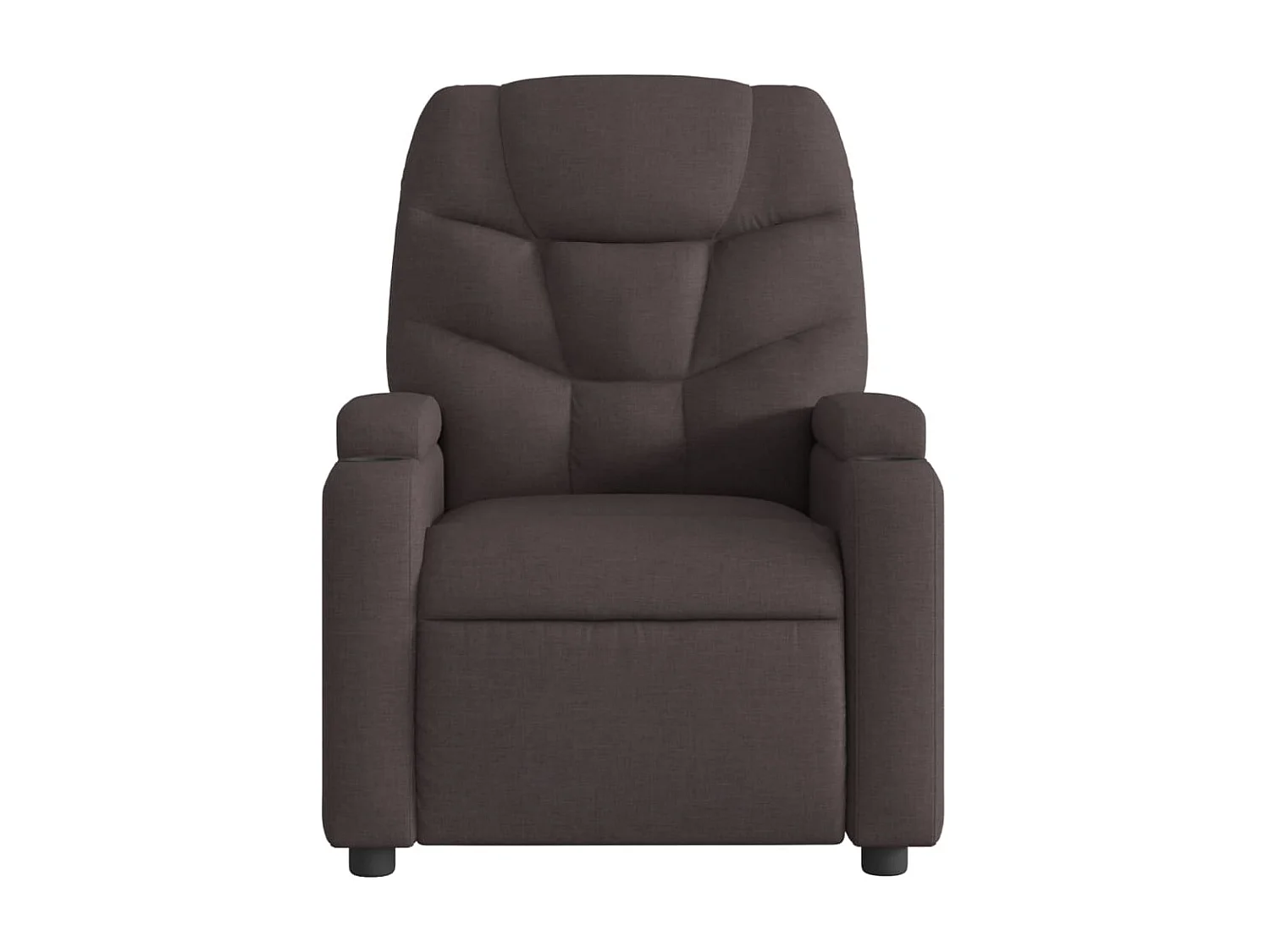 Fauteuil inclinable Marron foncé Tissu