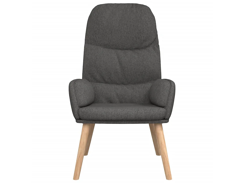 Chaise de relaxation Gris foncé Tissu