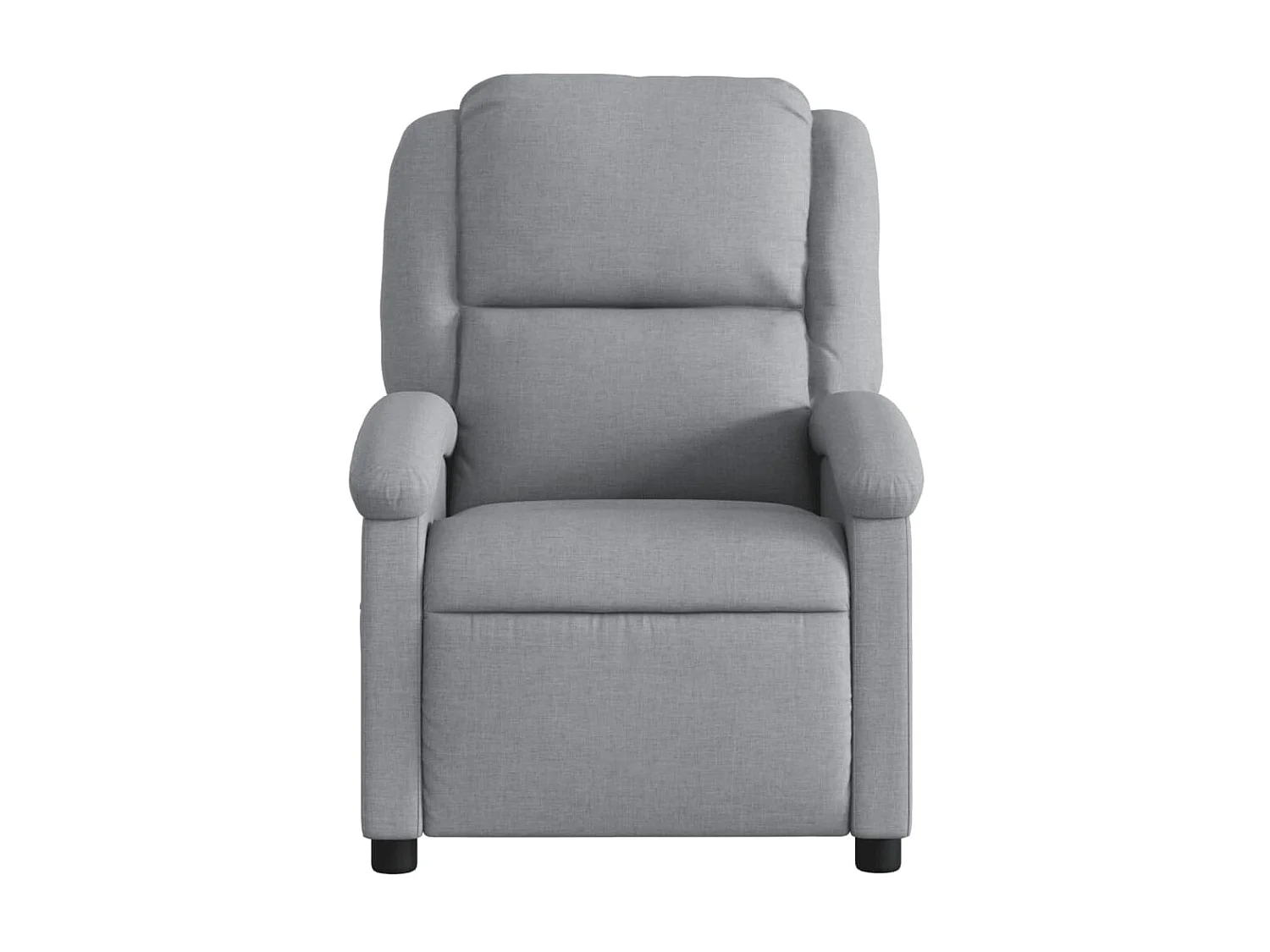 Fauteuil de massage inclinable Gris clair Tissu