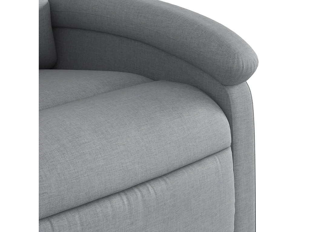 Fauteuil de massage inclinable Gris clair Tissu