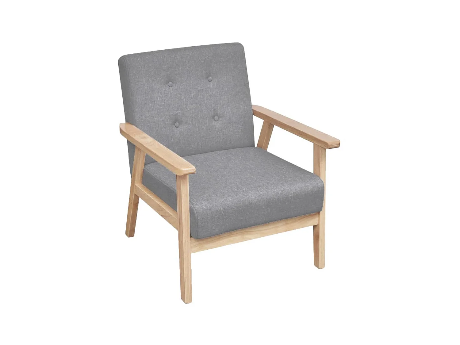 Fauteuil Gris clair Tissu