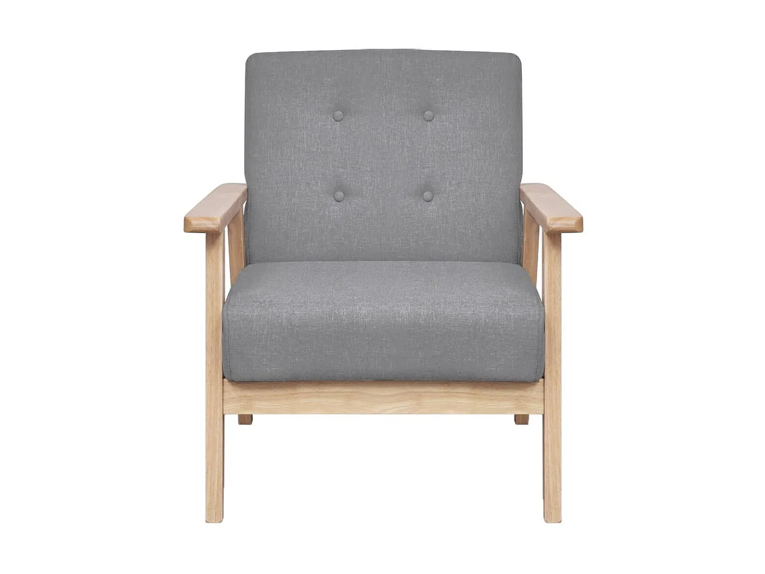 Fauteuil Gris clair Tissu