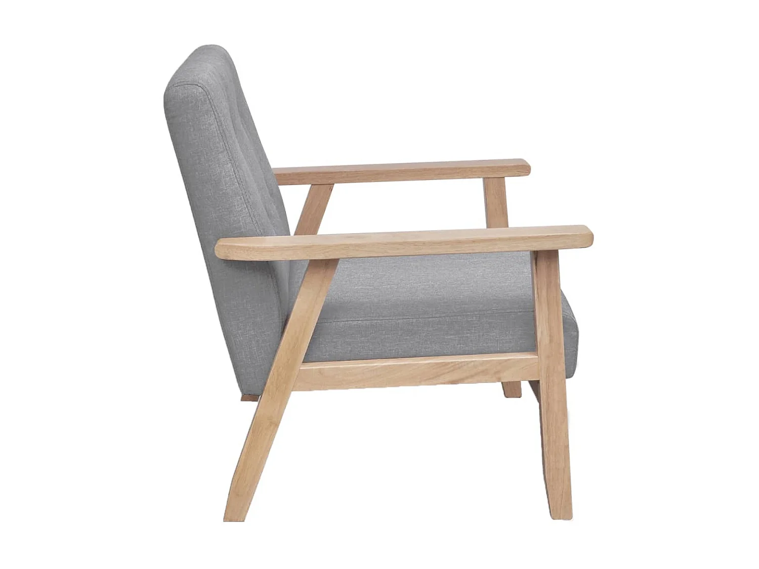 Fauteuil Gris clair Tissu