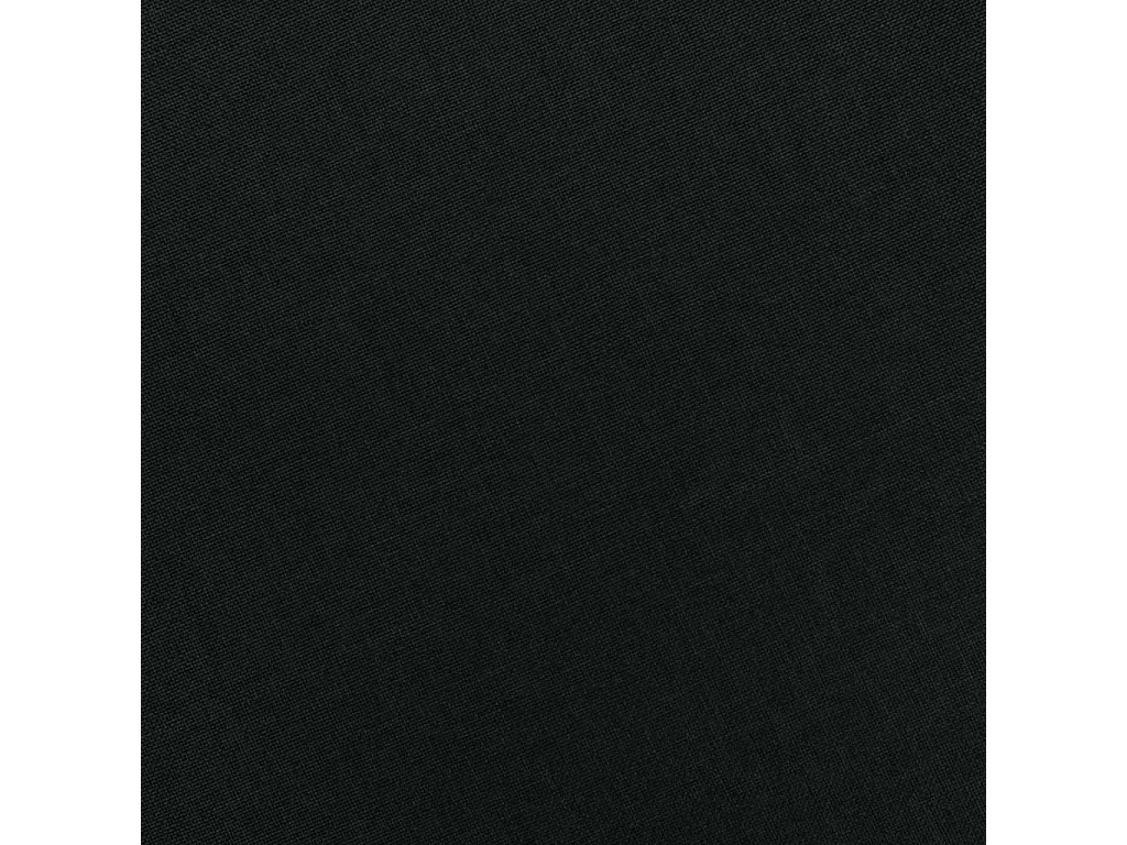 Fauteuil avec repose-pied Noir Tissu