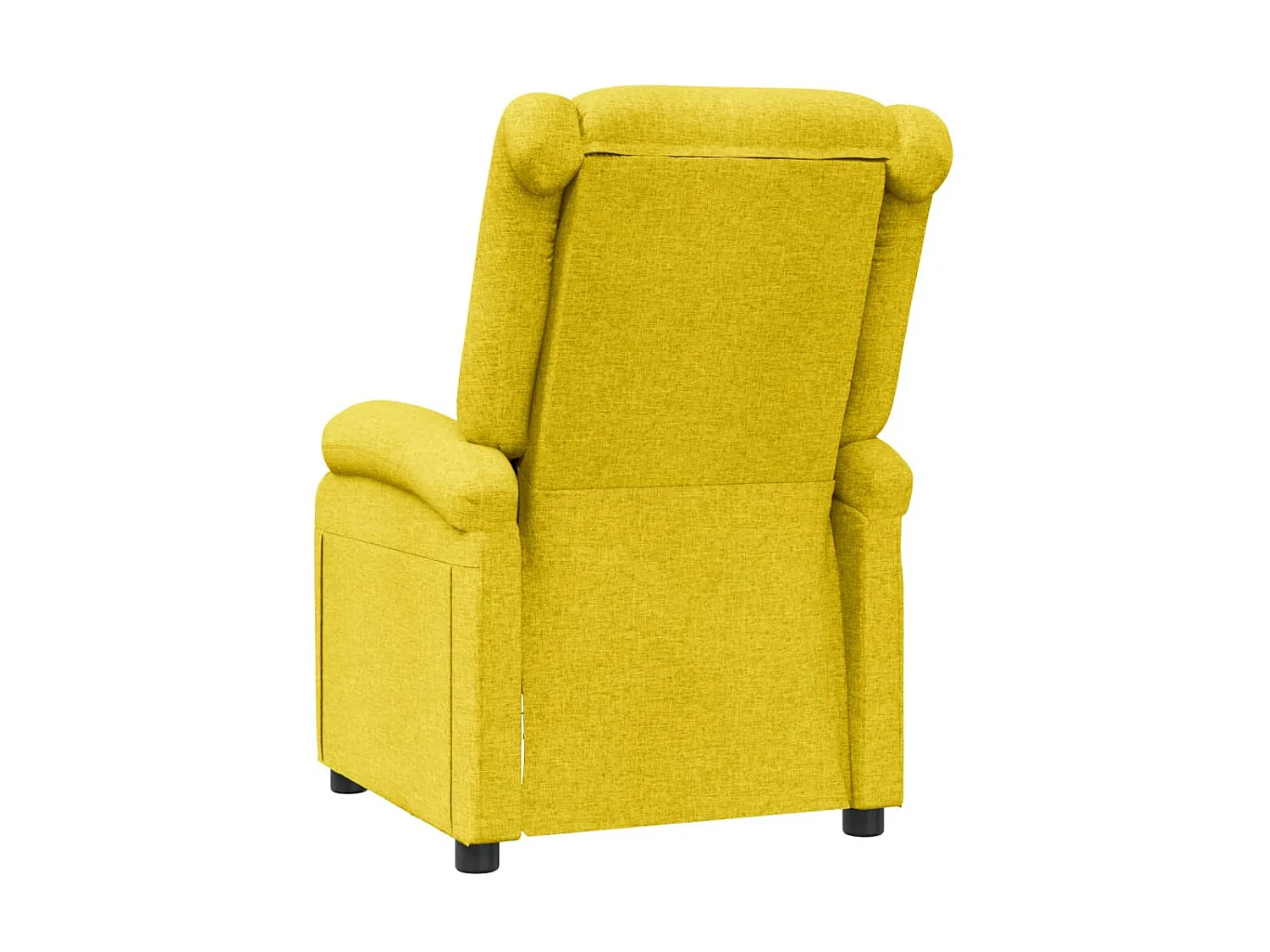 Poltrona reclinabile in tessuto giallo
