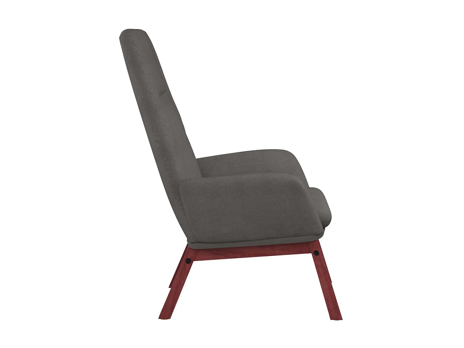 Chaise de relaxation Gris clair Tissu