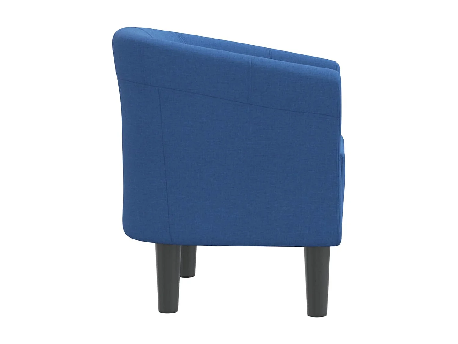 Fauteuil cabriolet bleu tissu