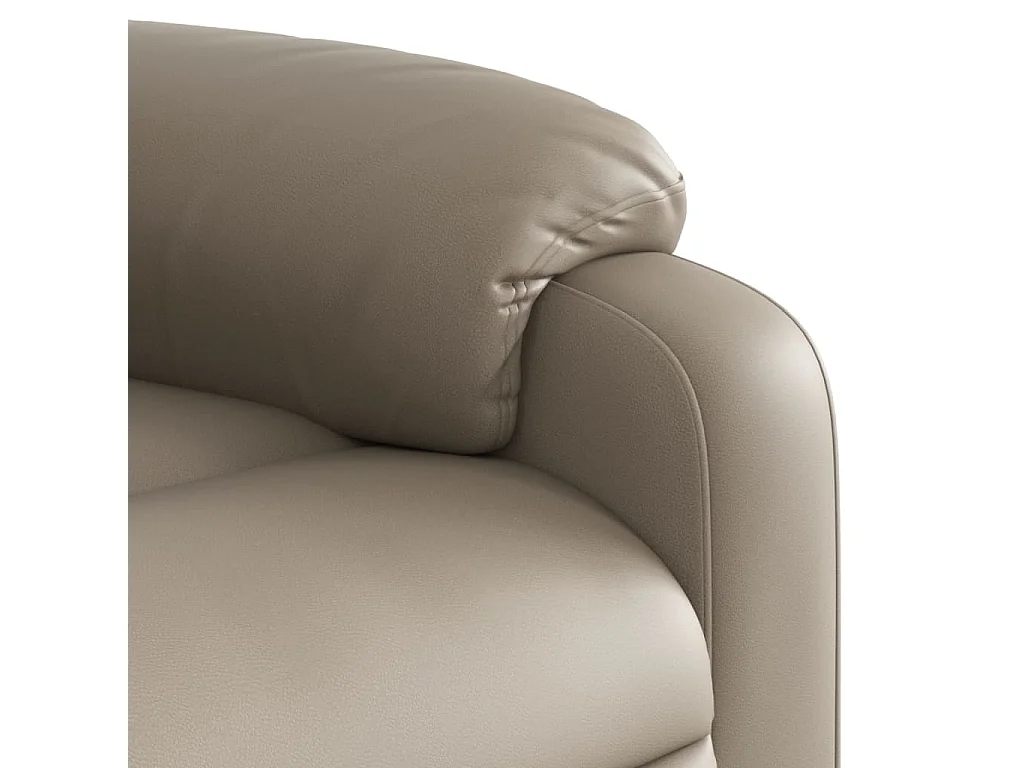 Sillón de masaje reclinable Cappuccino Polipiel