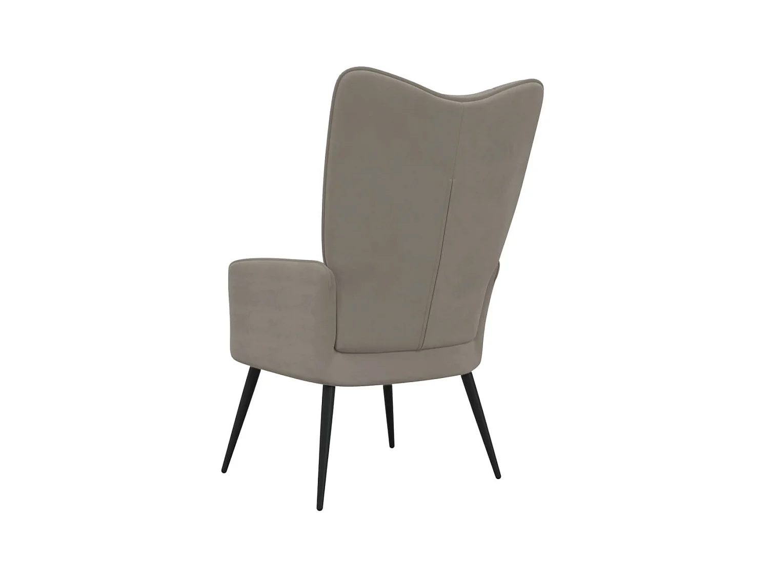 Ontspanningsstoel Lichtgrijs Fluweel