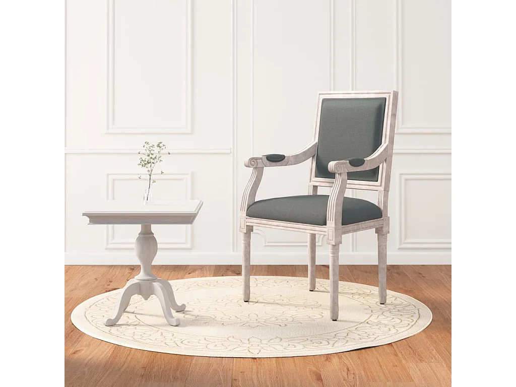 Donkergrijze fauteuil 54x59x99 cm stof