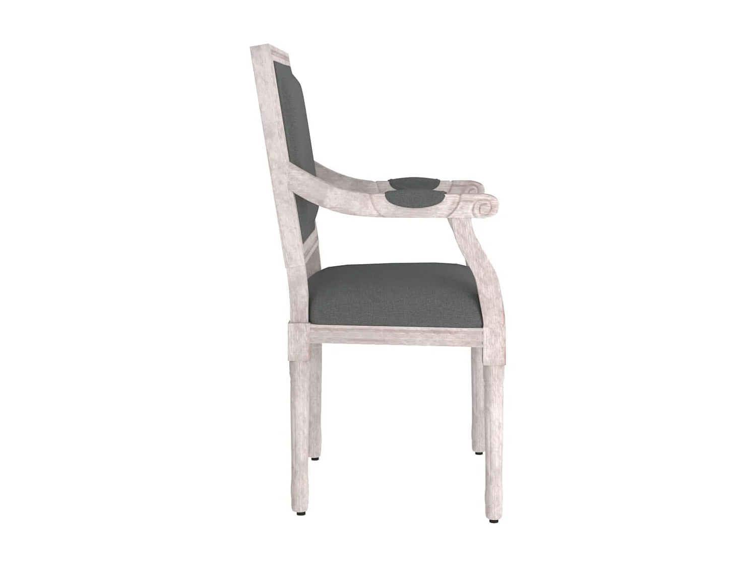 Donkergrijze fauteuil 54x59x99 cm stof